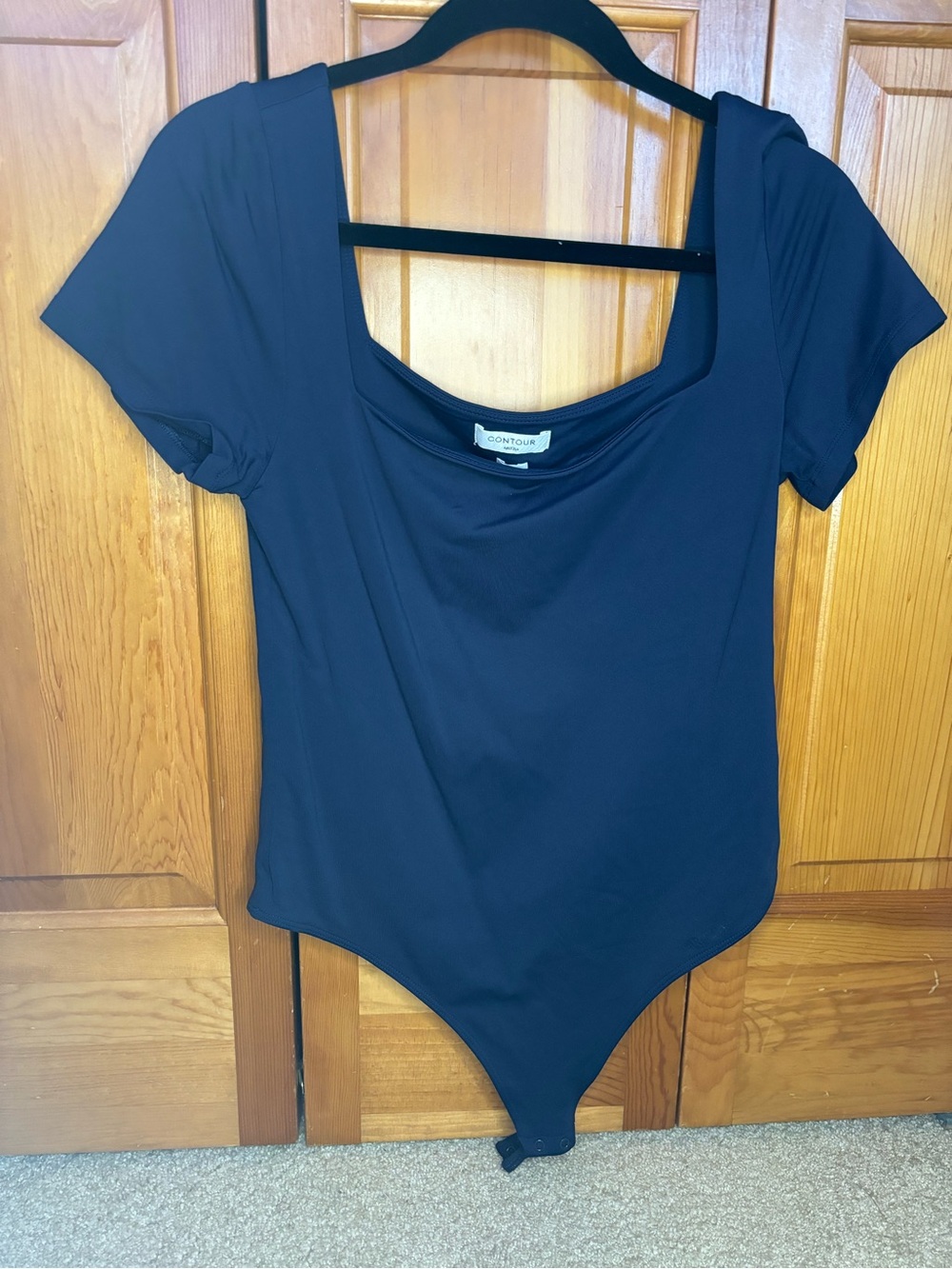 Aritzia Navy Square Neck Bodysuit - Women's Top